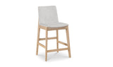 Deco Oak Counter Stool Light Grey by Moe's Home at Eve Furniture