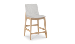 Deco Oak Counter Stool Light Grey by Moe's Home at Eve Furniture