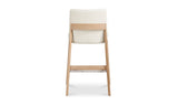 Deco Oak Counter Stool White PVC by Moe's Home at Eve Furniture