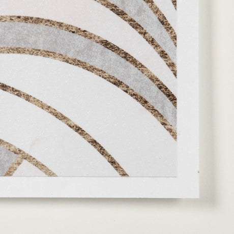 Deco Patterning II by Victoria Barnes Hand Embellished Textured Framed Art Print Matted under Glass by Mercana at Eve Furniture