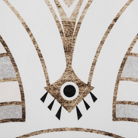 Deco Patterning II by Victoria Barnes Hand Embellished Textured Framed Art Print Matted under Glass by Mercana at Eve Furniture
