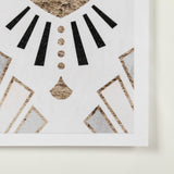 Deco Patterning III by Victoria Barnes Hand Embellished Textured Framed Art Print Matted under Glass by Mercana at Eve Furniture