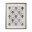 Deco Patterning IV by Victoria Barnes Hand Embellished Textured Framed Art Print Matted under Glass by Mercana at Eve Furniture