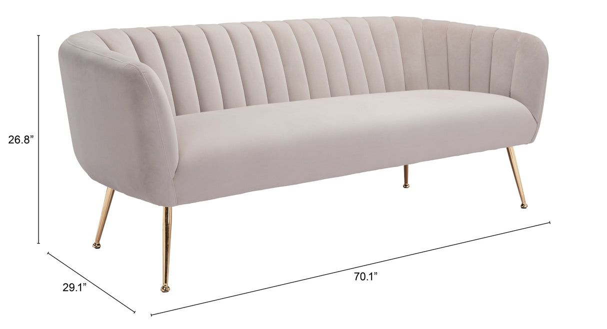 Deco Sofa Beige by Zuomod at Eve Furniture