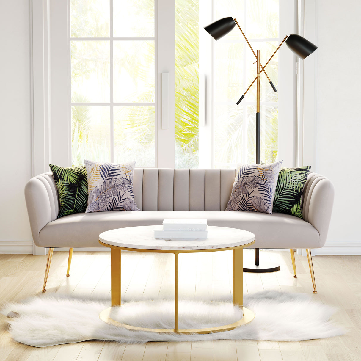 Deco Sofa Beige by Zuomod at Eve Furniture