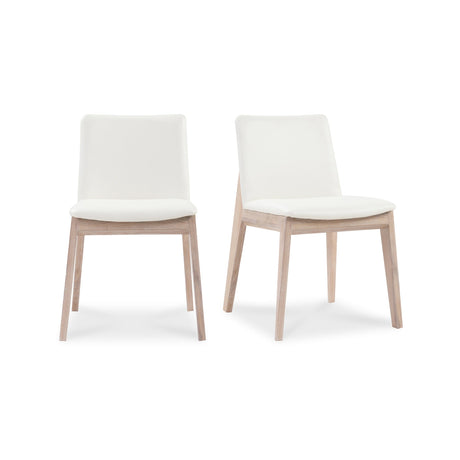 Deco White Dining Chair Cream (Set of 2) by MOES at Eve Furniture