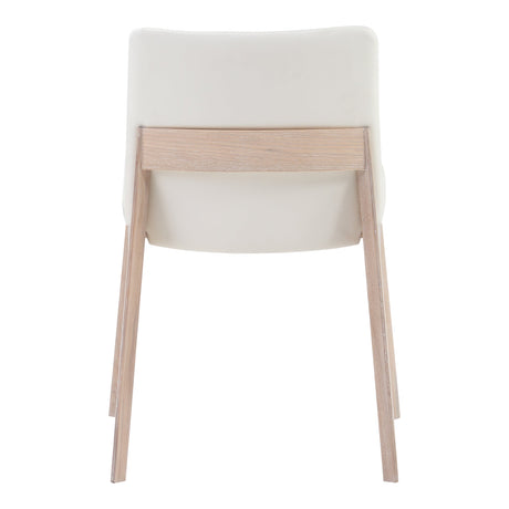 Deco White Dining Chair Cream (Set of 2) by MOES at Eve Furniture