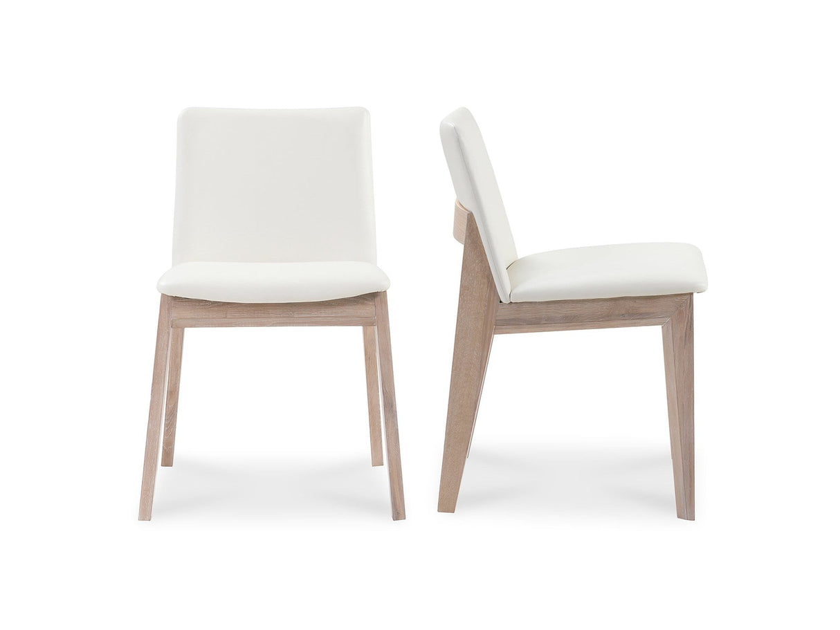 Deco White Dining Chair Cream (Set of 2) by MOES at Eve Furniture