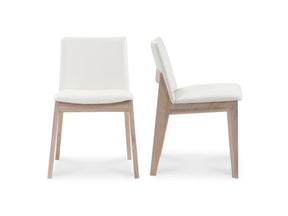 Deco White Dining Chair Cream (Set of 2) by MOES at Eve Furniture
