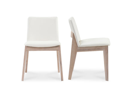 Deco White Dining Chair Cream (Set of 2) by MOES at Eve Furniture