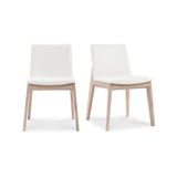 Deco White Dining Chair Cream (Set of 2) by Moe's Home at Eve Furniture