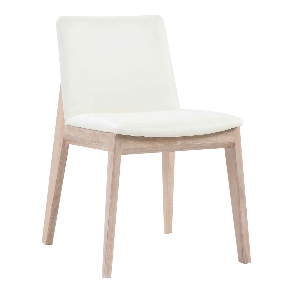 Deco White Dining Chair Cream (Set of 2) by Moe's Home at Eve Furniture