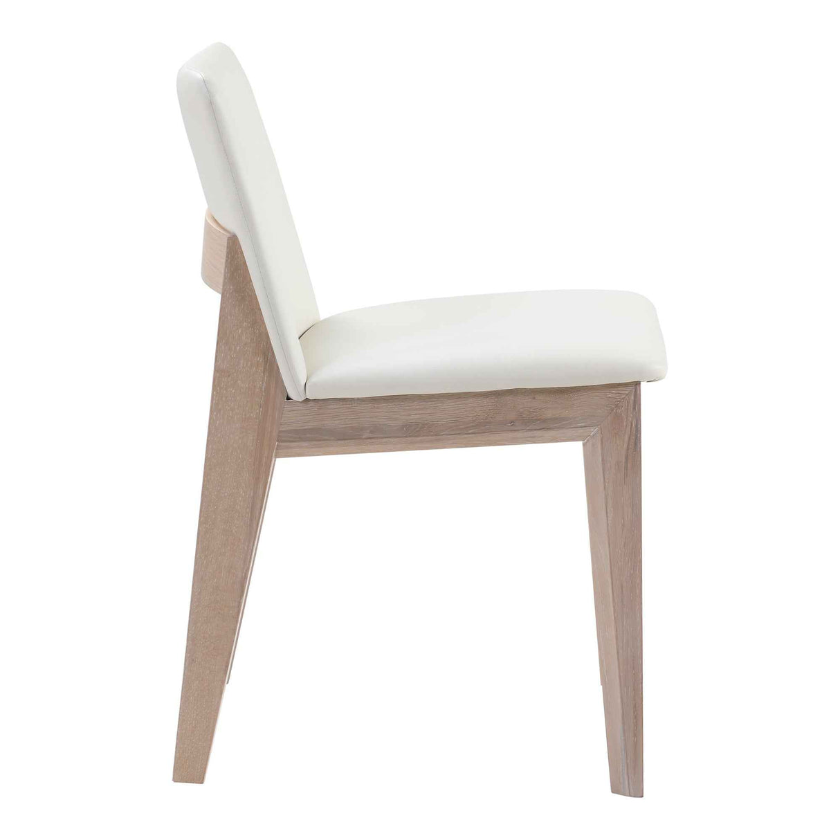 Deco White Dining Chair Cream (Set of 2) by Moe's Home at Eve Furniture
