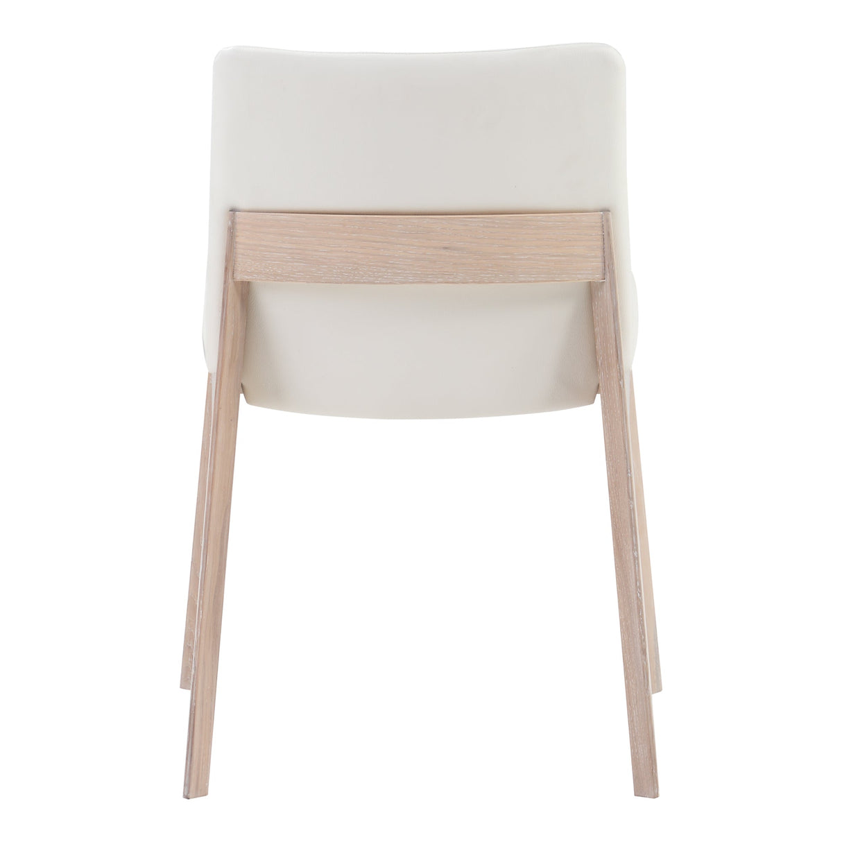 Deco White Dining Chair Cream (Set of 2) by Moe's Home at Eve Furniture