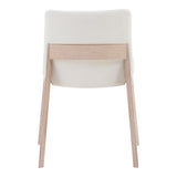 Deco White Dining Chair Cream (Set of 2) by Moe's Home at Eve Furniture