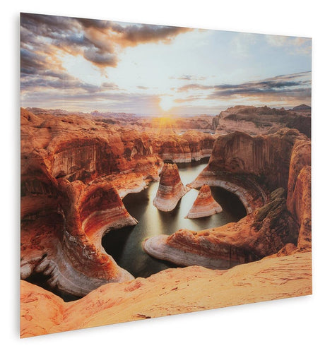 Deemsdon Blue/Amber Wall Art by Ashley at Eve Furniture