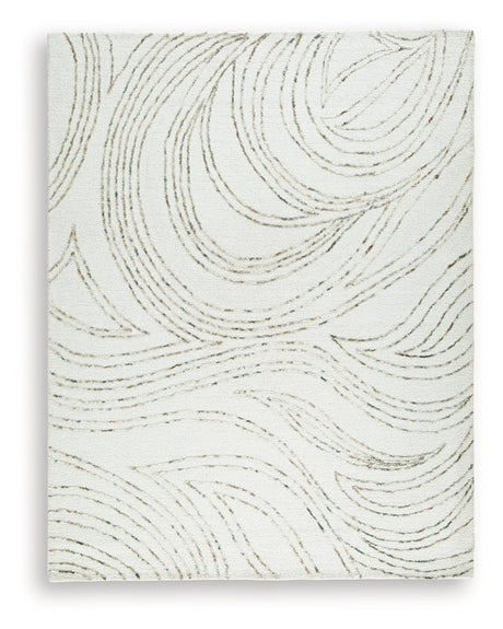 Deenbury Ivory/Green/Brown Large Rug by Ashley at Eve Furniture