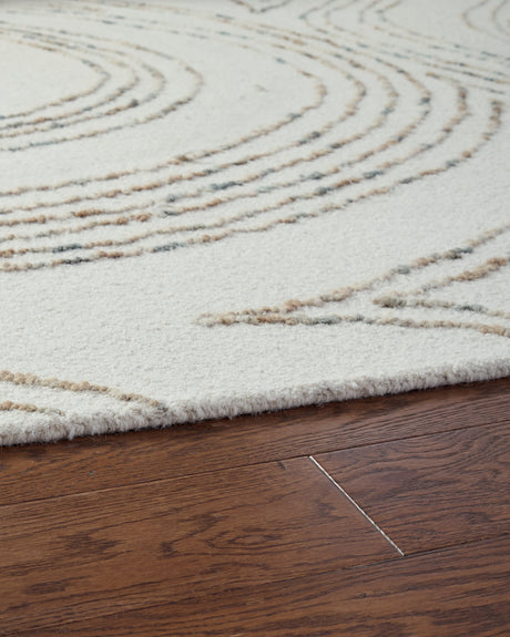 Deenbury Ivory/Green/Brown Large Rug by Ashley at Eve Furniture