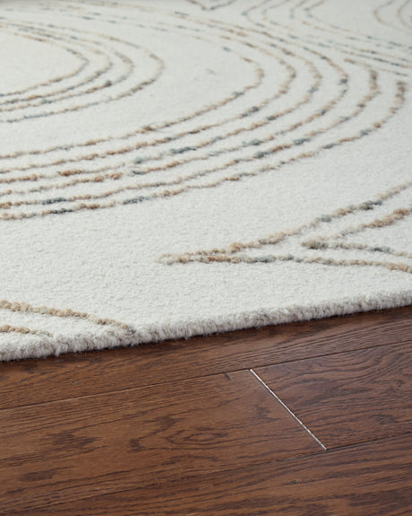 Deenbury Ivory/Green/Brown Large Rug by Ashley at Eve Furniture