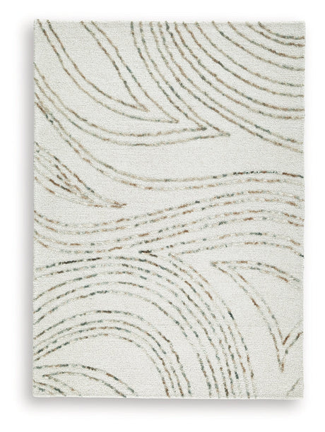 Deenbury Ivory/Green/Brown Medium Rug by Ashley at Eve Furniture