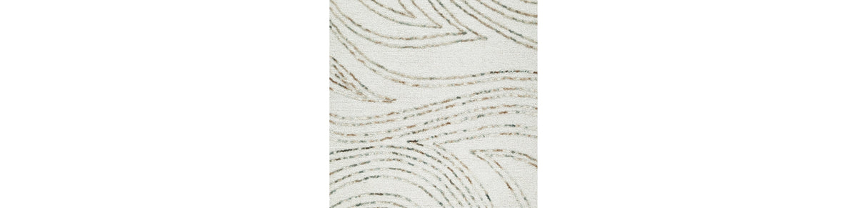 Deenbury Ivory/Green/Brown Medium Rug by Ashley at Eve Furniture