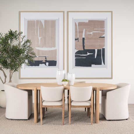 Deep Golden Brown I by Cartissi Textured Framed Artwork Matted under Glass by Mercana at Eve Furniture