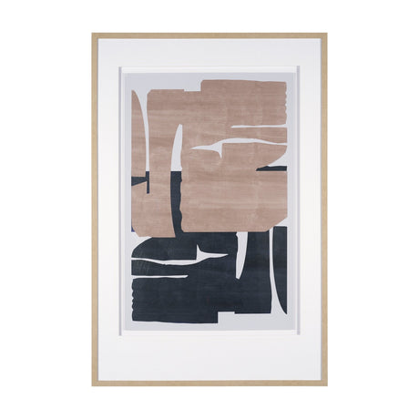 Deep Golden Brown II by Cartissi Textured Framed Artwork Matted under Glass by Mercana at Eve Furniture