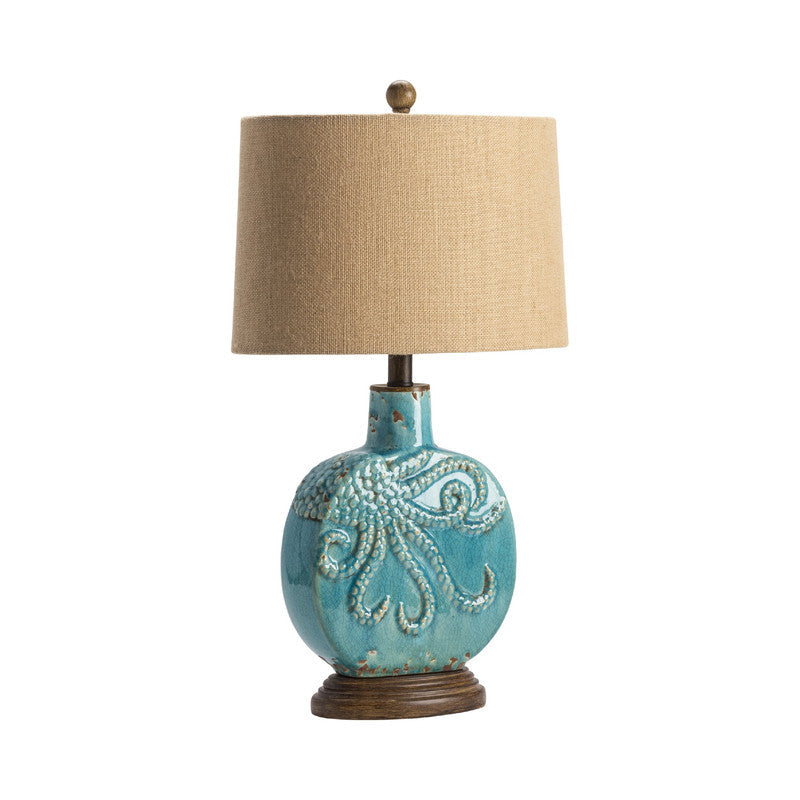 Deep Ocean Blue Table Lamp (Set of 2) by Crestview at Eve Furniture