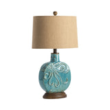 Deep Ocean Blue Table Lamp (Set of 2) by Crestview at Eve Furniture