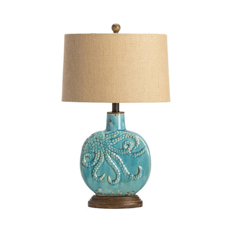 Deep Ocean Blue Table Lamp (Set of 2) by Crestview at Eve Furniture