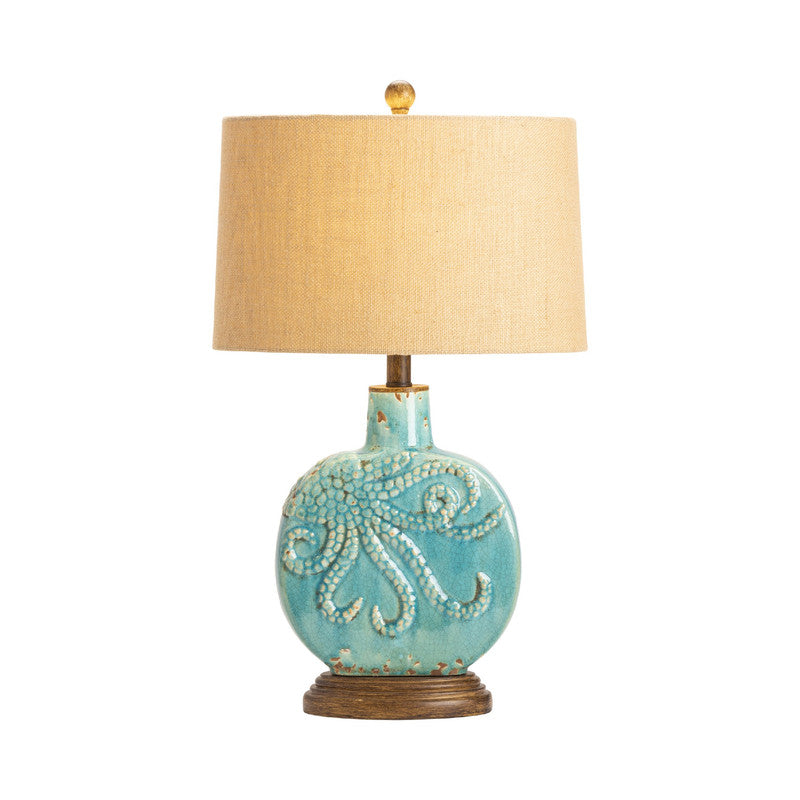 Deep Ocean Blue Table Lamp (Set of 2) by Crestview at Eve Furniture