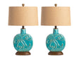 Deep Ocean Blue Table Lamp (Set of 2) by Crestview at Eve Furniture