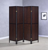 Deepika 4-Panel Folding Screen Tobacco/Cappuccino