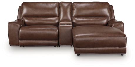 Deepwakes Canyon 3-Piece Power Reclining Sectional with Chaise by Ashley at Eve Furniture