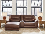 Deepwakes Canyon 3-Piece Power Reclining Sectional with Chaise by Ashley at Eve Furniture