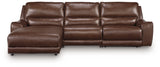 Deepwakes Canyon 3-Piece Reclining Sofa Chaise by Ashley at Eve Furniture