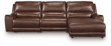 Deepwakes Canyon 3-Piece Reclining Sofa Chaise by Ashley at Eve Furniture