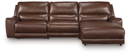 Deepwakes Canyon 3-Piece Reclining Sofa Chaise by Ashley at Eve Furniture