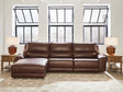 Deepwakes Canyon 3-Piece Reclining Sofa Chaise by Ashley at Eve Furniture