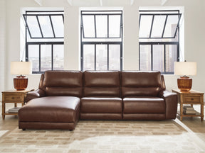 Deepwakes Canyon 3-Piece Reclining Sofa Chaise by Ashley at Eve Furniture