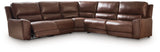 Deepwakes Canyon 5-Piece Power Reclining Sectional by Ashley at Eve Furniture