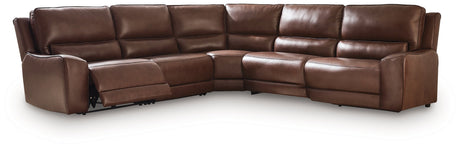 Deepwakes Canyon 5-Piece Power Reclining Sectional by Ashley at Eve Furniture