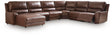 DeepWakes Canyon 6-Piece Reclining Sectional with Chaise by Ashley at Eve Furniture
