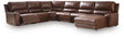 DeepWakes Canyon 6-Piece Reclining Sectional with Chaise by Ashley at Eve Furniture