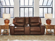 DeepWakes Canyon Power Reclining Loveseat with Console by Ashley at Eve Furniture