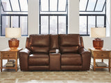 DeepWakes Canyon Power Reclining Loveseat with Console by Ashley at Eve Furniture