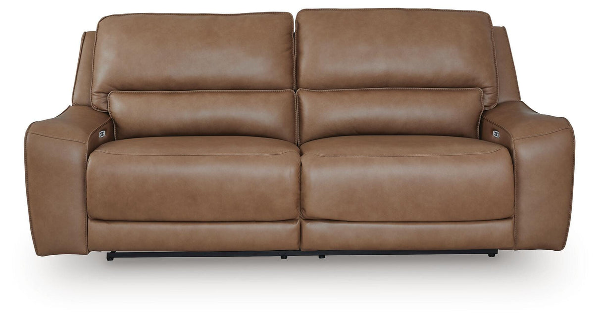 DeepWakes Caramel 2-Piece Reclining Loveseat by Ashley at Eve Furniture