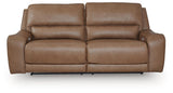 DeepWakes Caramel 2-Piece Reclining Loveseat by Ashley at Eve Furniture