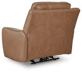 DeepWakes Caramel Power Recliner by Ashley at Eve Furniture