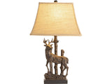 Deer Brown Table Lamp by Crestview at Eve Furniture